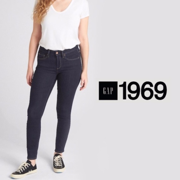 gap low rise skinny jeans